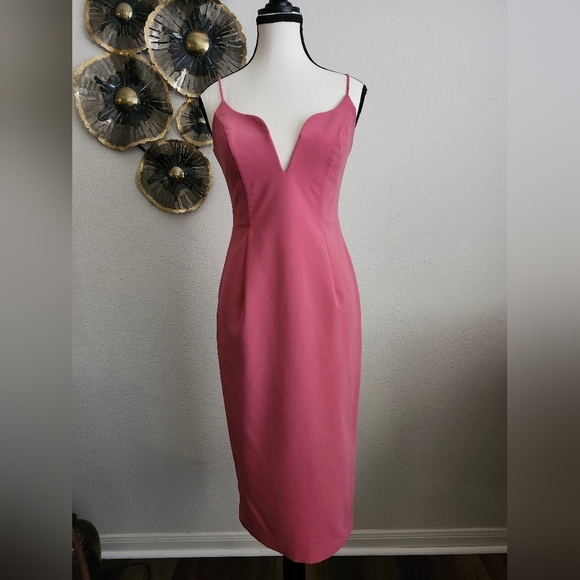 Jill Jill Stuart V-neck Midi Dress - Picture 1 of 12